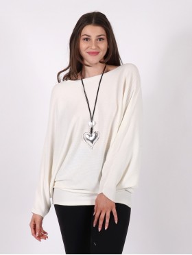 Solid Versatile Loose Fitting Top